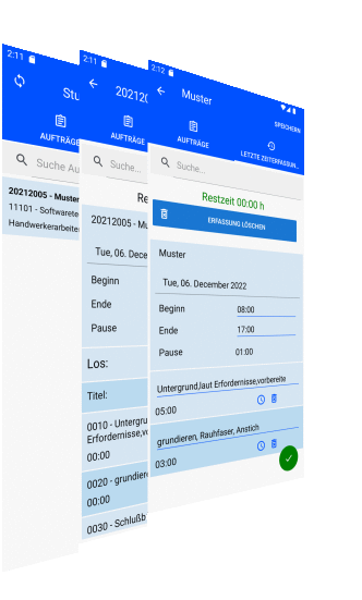 STW Handwerkersoftware Zeiterfassung
